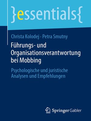 cover image of Führungs- und Organisationsverantwortung bei Mobbing